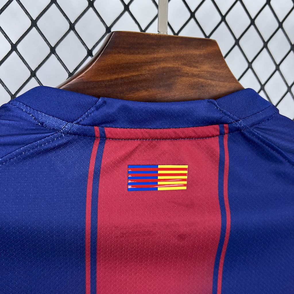Camiseta edición especial amarilla y rosa del Barcelona 2025/26 (con Champions League)