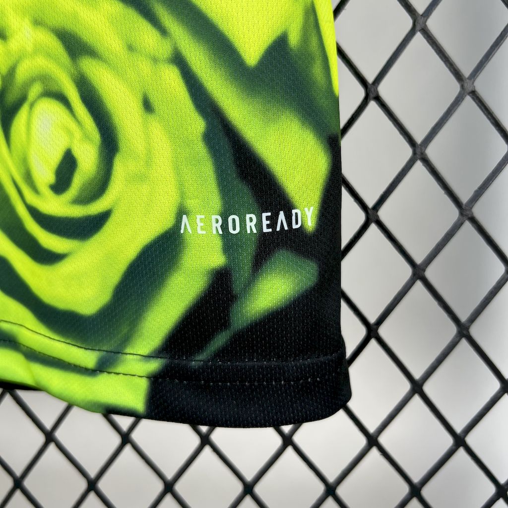 Real Madrid 2025/26 Green Rose Bamboo Leaf Green Jersey