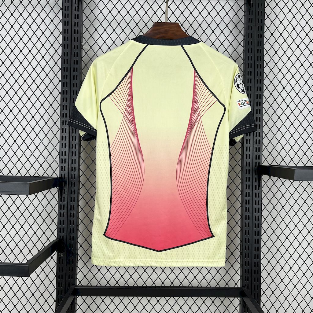 Camiseta edición especial amarilla y rosa del Barcelona 2025/26 (con Champions League)