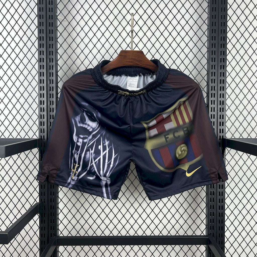 Barcelona 2000/01 Home Retro Skeleton Shorts