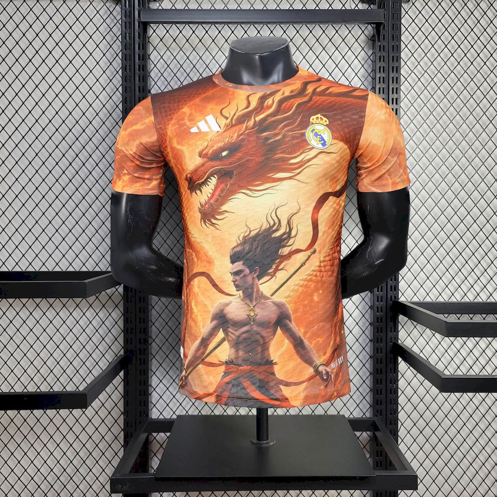 Real Madrid 2025/26 Nezha Dragon Version Jersey Player Version