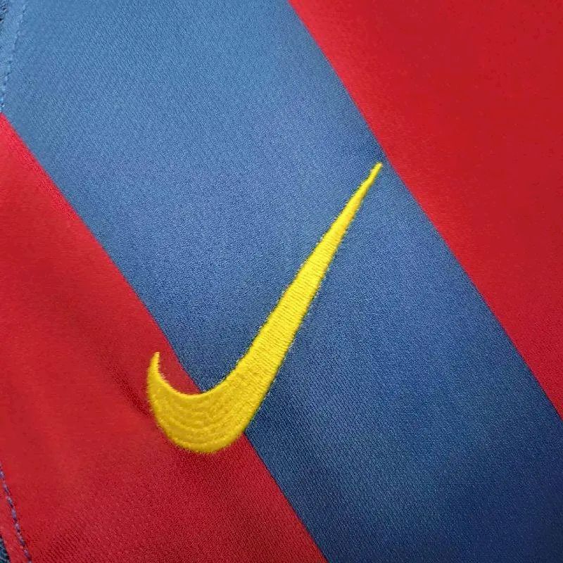Barcelona 2005/06 Home UCL Edition Long Sleeves Retro Jersey
