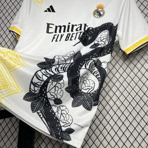 Real Madrid 2024/25 White and black Mamba special edition Jersey