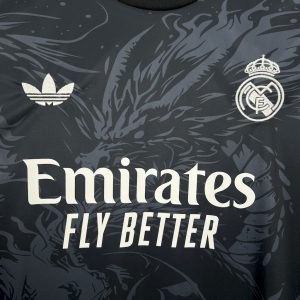 Real Madrid 2024/25 Black Red Dragon Jersey