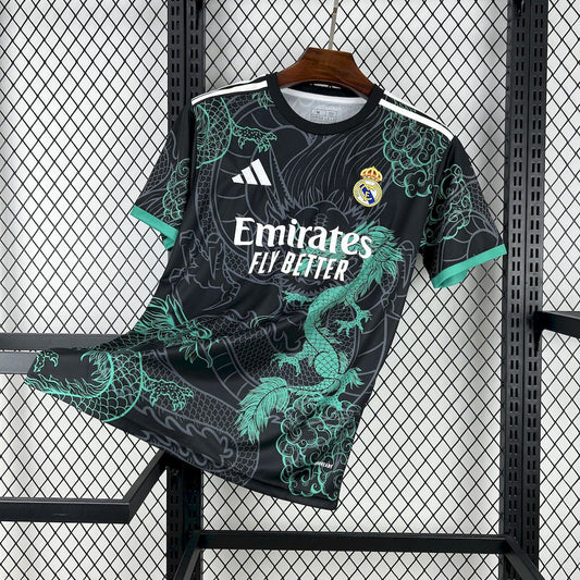 Real Madrid 2025/26 Green and Black Dragon Special Edition Jersey