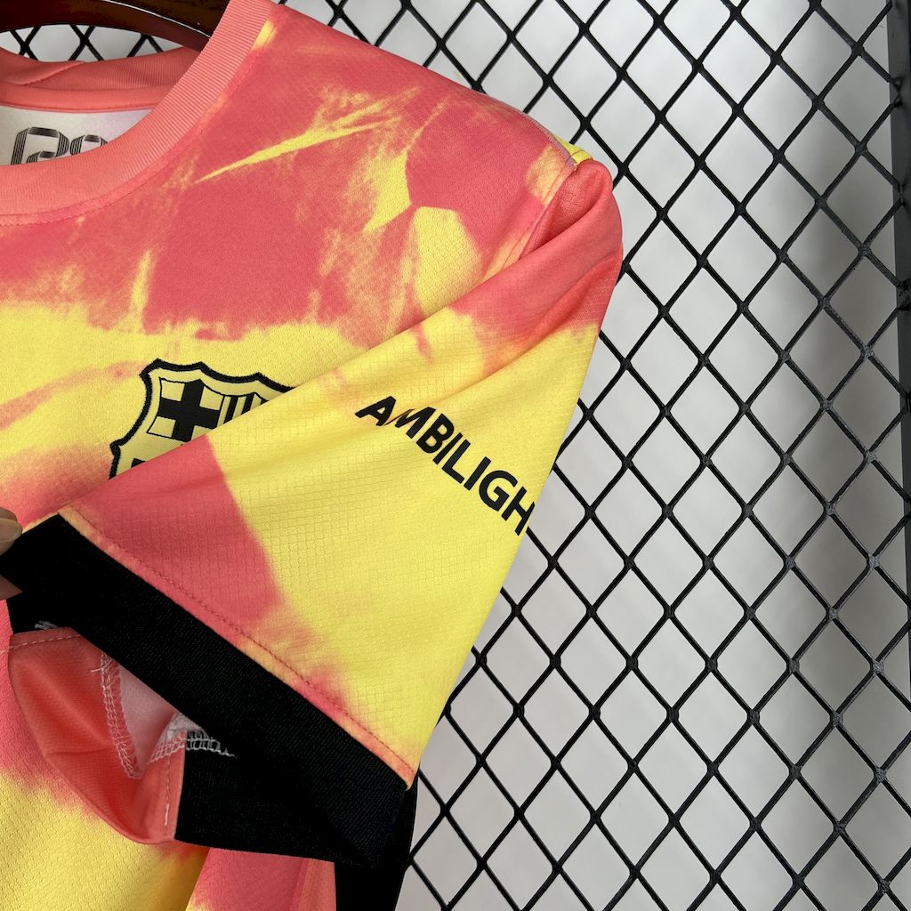 Barcelona 2025/26 Orange pre-match training Jersey
