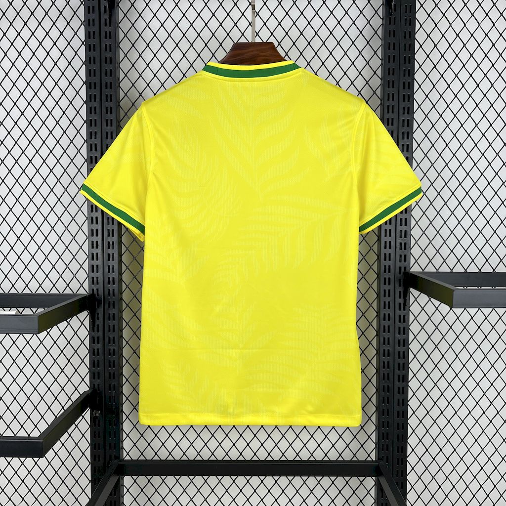 Mens Brazil 2025/26 Pigeon yellow Jersey