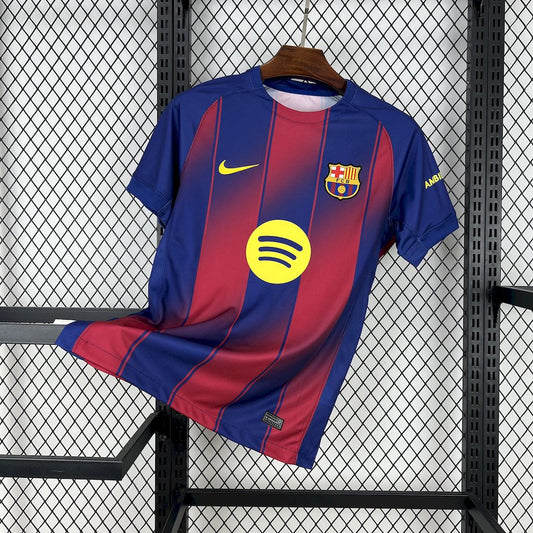 Camiseta edición especial amarilla y rosa del Barcelona 2025/26 (con Champions League)