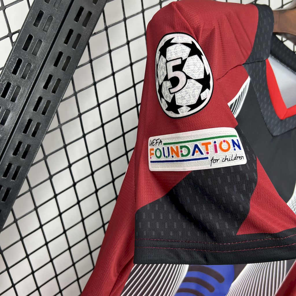 Barcelona 2025/26 Black and red special edition Jersey (With Champions League)