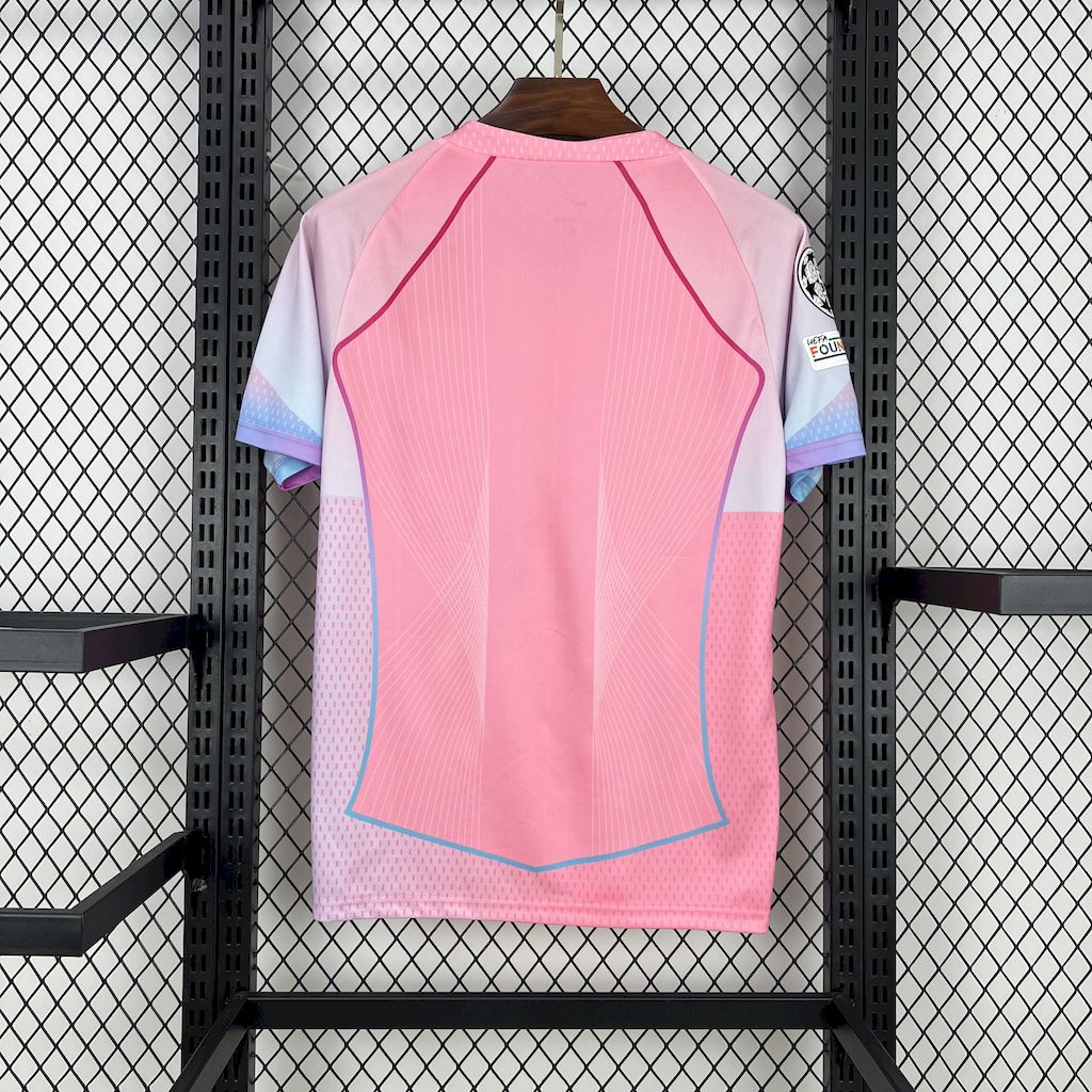 Barcelona 2025/26 pink special edition Jersey (With Champions League)