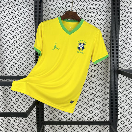 Mens Brazil 2025/26 Jordan Yellow Special Edition Jersey
