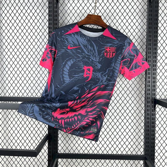 Barcelona 2025/26 Black-Red Dragon Edition Jersey