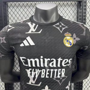 Real Madrid 2025/26 Black Louis Vuitton Jersey Player Version