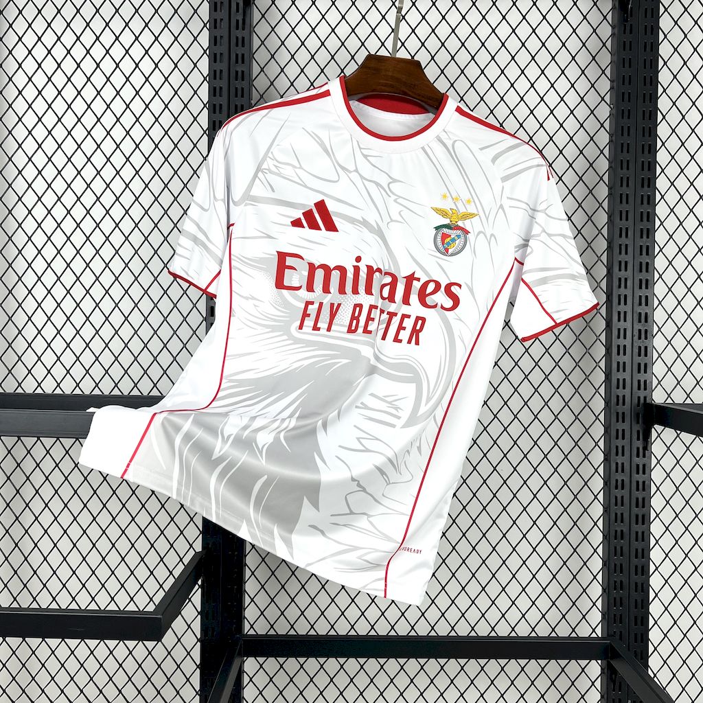 Men’s Benfica 2025/26 White concept version Jersey