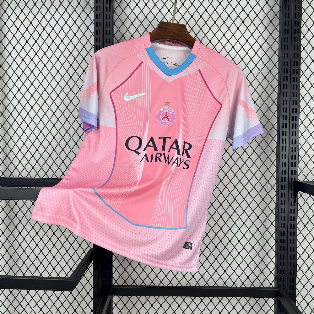 Men’s Paris Saint-Germain 2025/26 pink special edition Jersey