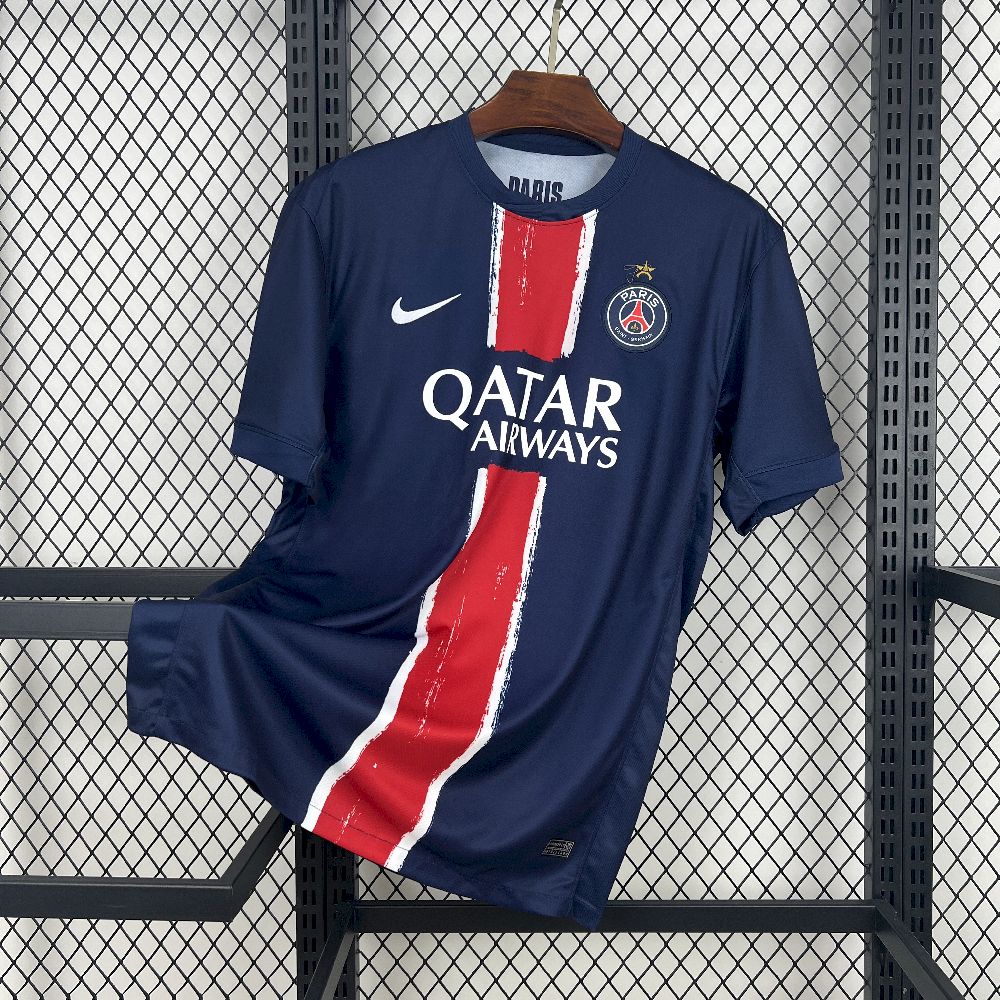 Men’s Paris Saint-Germain 2024/25 Home Jersey (with stars)